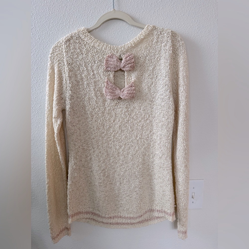Urban Day Creamy Pale Pink Knit Sweater - Picture 5 of 11
